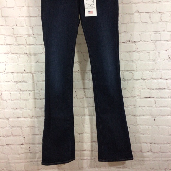 Lucky Brand Lolita Boot Cut Dark Wash Denim Blue Jeans Size 00 New With Tags - Picture 3 of 10